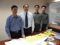 Led by Kenneth Wong (second from left), the Estates Office team has confidence in all its future “Mission Impossible” projects.